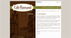 Desktop Screenshot of cafe-romand.ch